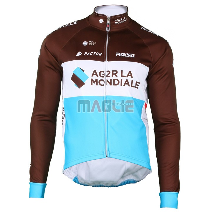 Maglia Ag2r La Mondiale ML 2018 Marrone - Clicca l'immagine per chiudere